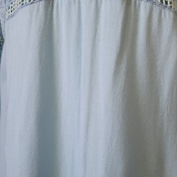 Calypso St. Barth sky blue deep v-neck sun dress - Picture 12 of 13